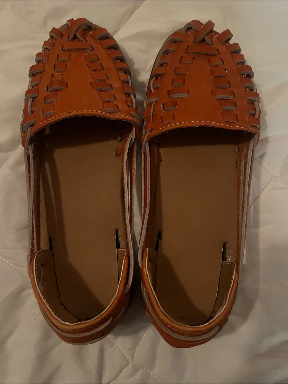 Women's Huarache Leather Flat Sandals